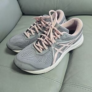 ASICS Gel Contend 7 Grey and Purple Running Shoes Sneakers Womens Size 9.5‎
